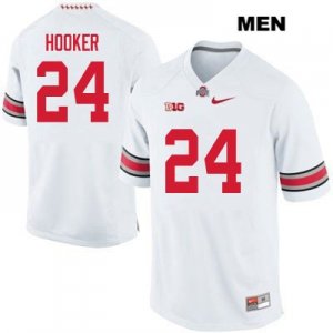 Men's NCAA Ohio State Buckeyes Malik Hooker #24 College Stitched Authentic Nike White Football Jersey IO20G44WU